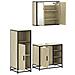 Set Mobili da Bagno 3 pz Rovere Sonoma in Legno Multistrato - Foto miniatura 6