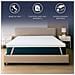 Topper 140x190 In Memory Foam A 9 Zone Differenziate | Alto 10 Cm | Rivestimento Sfoderabile In Tessuto Pure Anallergico | Made In Italy - Foto miniatura 2