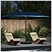 Ombrello da giardino Blu 385 x 209 x 244 cm Tessuto - Foto miniatura 2