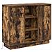 Credenza Rovere fumé 90 x 32 x 75 cm Legno multistrato - Foto miniatura 1
