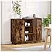 Credenza Rovere fumé 90 x 32 x 75 cm Legno multistrato - Foto miniatura 2