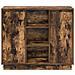 Credenza Rovere fumé 90 x 32 x 75 cm Legno multistrato - Foto miniatura 7