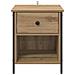 Armadio da Notte 2 pcs rovere artigianale 40 x 42 x 50 cm - Foto miniatura 7
