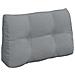 Cuscino per Schiena Grigio chiaro 80 x 24 x 50 cm Tessuto - Foto miniatura 1