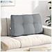 Cuscino per Schiena Grigio chiaro 80 x 24 x 50 cm Tessuto - Foto miniatura 2