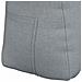 Cuscino per Schiena Grigio chiaro 80 x 24 x 50 cm Tessuto - Foto miniatura 9