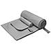 Set di Asciugamani Sportivi 2 pcs Grigio scuro Tessuto - Foto miniatura 1