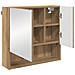 Set di mobili per il bagno con porta 3 pcs Rovere artigianale - Foto miniatura 7