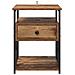 Armadio da Notte con cassetto Legno vecchio 40 x 42 x 55 cm - Foto miniatura 6