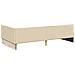 Struttura Letto Angolare con Materasso 2 pcs Crema Tessuto - Foto miniatura 9