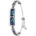 Braccialetto Smart Diamante Blu Fitness Tracker Con Frequenza Cardiaca E Monitoraggio Ossigeno Nel Sangue - Foto miniatura 1