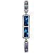 Braccialetto Smart Diamante Blu Fitness Tracker Con Frequenza Cardiaca E Monitoraggio Ossigeno Nel Sangue - Foto miniatura 3
