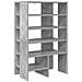 Mobile per scarpe 2 pcs Grigio cemento Legno multistrato - Foto miniatura 6