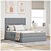 Letto con contenitore e materasso Grigio chiaro 140 x 200 cm - Foto miniatura 2