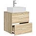 Mobile Lavabo da Parete Rovere Sonoma 49,5 x 41 x 62,5 cm - Foto miniatura 2