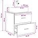 Mobile Lavabo da Parete Rovere Sonoma 49,5 x 41 x 62,5 cm - Foto miniatura 7