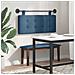 Testiera sospesa Con luce LED Blu Tessuto - Foto miniatura 4