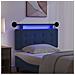 Testiera sospesa Con luce LED Blu Tessuto - Foto miniatura 5