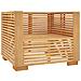 Divano da Giardino con Cuscini Crema in Legno Massello di Teak - Foto miniatura 6