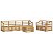 Set di divani da esterno 7 pcs Bianco Legno di Acacia Massello - Foto miniatura 1