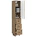 Set di armadi 2 pcs 33 x 34,5 x 90 cm Legno ingegnerizzato - Foto miniatura 2