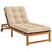 Cuscino per Lettino VIANEN 100% Poliestere Crema - Foto miniatura 2