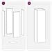 Vaso da giardino Argento 20 x 20 x 75 cm Acciaio zincato - Foto miniatura 6