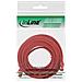 cavo patch per rete dati lan cat. 6, 2x rj45, doppia schermatura sftp (pimf) , halogenfree, colore rosso, 0,3m - Foto miniatura 2