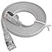 Cavo Di Collegamento Rete Rj45 Cat 6 U / ftp 1 M Grigio Piatto - Foto miniatura 1