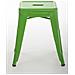 Panchetto Multiuso Armin in Metallo I Sgabello Industriale Impilabile I Sgabello Fisso Urban da Cucina Alt. 46 CM I Carico Max 200 kg Verde - Foto miniatura 2