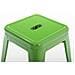 Panchetto Multiuso Armin in Metallo I Sgabello Industriale Impilabile I Sgabello Fisso Urban da Cucina Alt. 46 CM I Carico Max 200 kg Verde - Foto miniatura 3