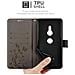 Custodia Compatibile Con Sony Xperia Xz2 In Grigio Fiore - Coperchio Protettivo In Design Floreale Con Chiusura Magnetica, Funzione Stand E Slot Per Carte - Foto miniatura 8