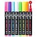 Cancelleria Isola Chalk Penne D30 Confezione Da 8 Neon Colori - 3 Millimetri Fine Proiettile Pennino. Secco Wipe Cancella Liquid Chalk Marcatori. Per Vetro (windows Mirrors) Lavagne Segni E Non Porosi Lavagne - Foto miniatura 1