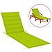 Cuscino Per Sdraio Verde Brillante 200x70x4 Cm In Tessuto - Foto miniatura 1