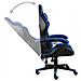 Sedia Da Gaming Nero E Blu In Similpelle - Foto miniatura 3