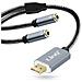 Adattatore Splitter Usb A 2 Jack 3.5mm Audio E Microfono U3532 Linq Grigio - Foto miniatura 3