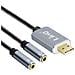 Adattatore Splitter Usb A 2 Jack 3.5mm Audio E Microfono U3532 Linq Grigio - Foto miniatura 9