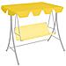 Baldacchino per Dondolo Giardino Giallo 150/130x105/70 cm - Foto miniatura 2