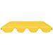 Baldacchino per Dondolo Giardino Giallo 150/130x105/70 cm - Foto miniatura 3