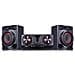Impianto compatto CJ44 (480 Watt, Bluetooth, USB, Radio FM) nero / rosso. - Foto miniatura 1