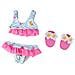 Bikini Per Bambole Blu / rosa Per Bambola Da 28-35 Cm - Foto miniatura 1