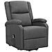 Poltrona Alzapersona Reclinabile Grigio Scuro In Tessuto - Foto miniatura 3
