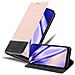 Custodia Compatibile Con Samsung Galaxy A10 In Oro Rosato Nero - Coperchio Protettiva Con Chiusura Magnetica, Funzione Stand E Tasca Per Le Carte - Foto miniatura 1