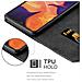 Custodia Compatibile Con Samsung Galaxy A10 In Oro Rosato Nero - Coperchio Protettiva Con Chiusura Magnetica, Funzione Stand E Tasca Per Le Carte - Foto miniatura 5