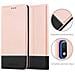 Custodia Compatibile Con Samsung Galaxy A10 In Oro Rosato Nero - Coperchio Protettiva Con Chiusura Magnetica, Funzione Stand E Tasca Per Le Carte - Foto miniatura 6