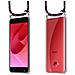 Catena Di Telefoni Cellulari Compatibile Con Asus Zenfone 4 Selfie Pro In Blu Rosso Bianco À Pois - Coperchio Protettivo In Silicone Con Anelli D'argento, Cinturino In Corda E Custodia Staccabile - Foto miniatura 8