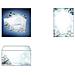 Snow Star - Dl (110 X 220 Mm) - Carta - Blu - Bianco - 80 G /m - Germania (du312) - Foto miniatura 4