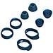 Confezione Da 8 Tappi Auricolari In Silicone Per Samsung Sm-r170 Galaxy Buds Blu - Foto miniatura 1
