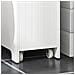Carrellino Salvaspazio Mensola Nicchia 20cm Con Ruote Organizzatore Bagno Mobiletto Bagno Mobile Porta Carta Igienica Bianco 20x60x75cm Bzr111-w - Foto miniatura 3