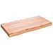 Piano Bagno Marrone 80x40x (2-6) cm Legno Massello Trattato - Foto miniatura 1